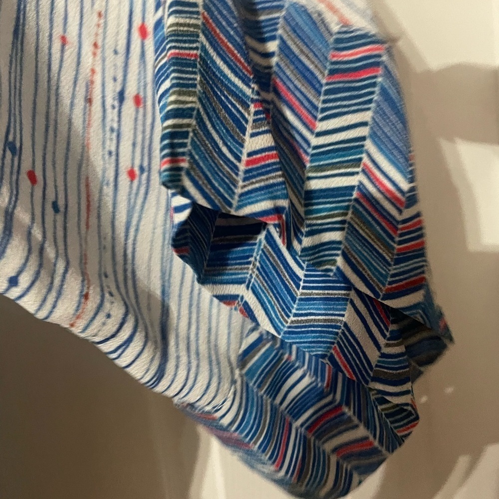 New  Anthropologie Blank London Striped and Geo pattern with tie knot size Small - Picture 4 of 8